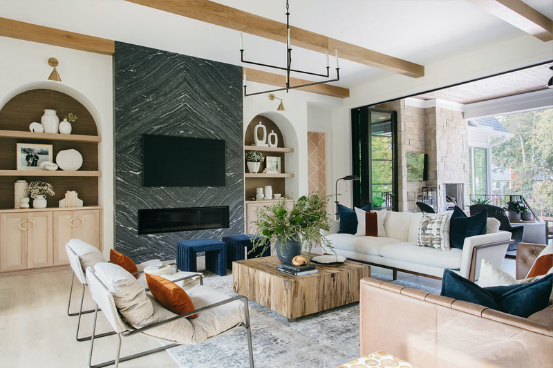 Luxury house in Charlotte being professionally cleaned by Alpha Cleaning team